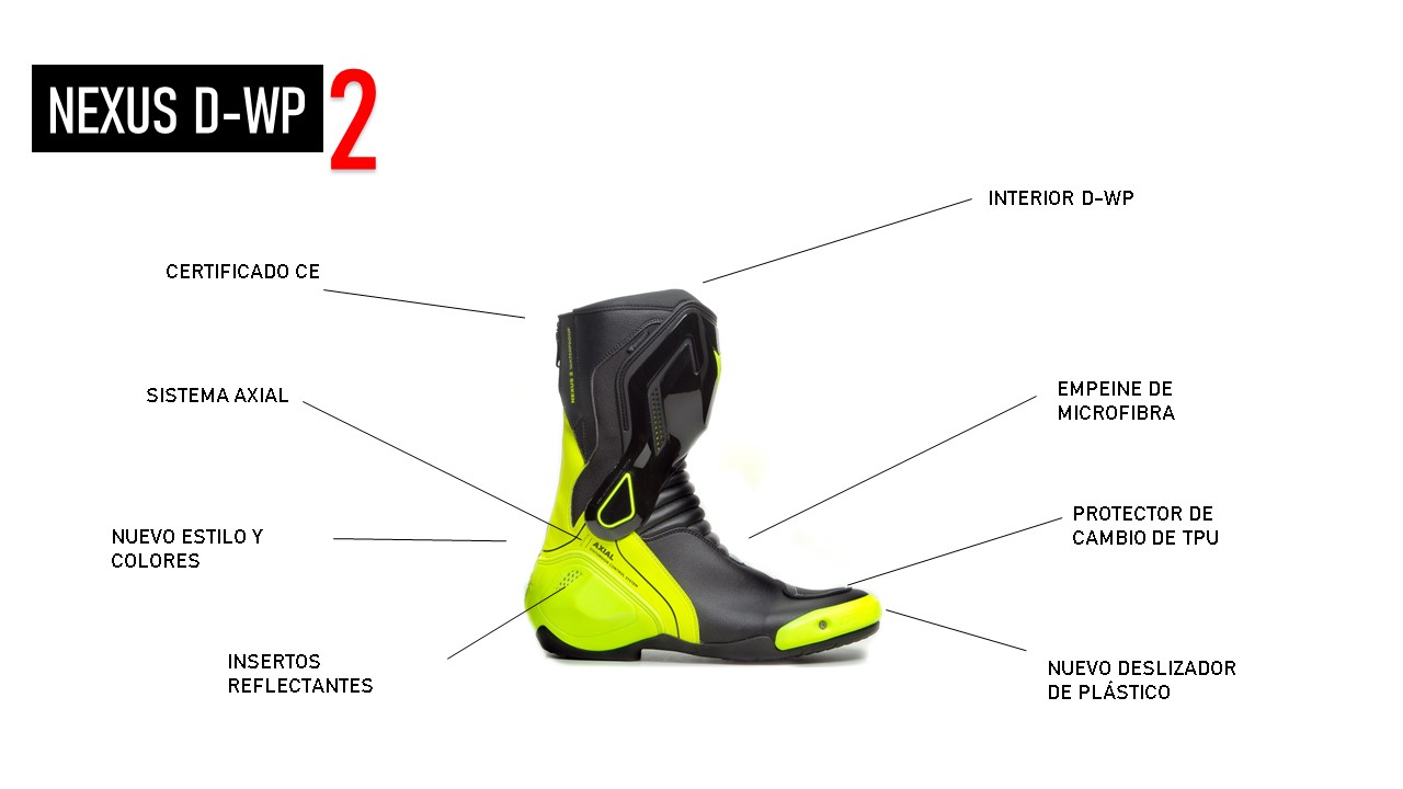 Características de las Botas Dainese Nexus 2 D-WP